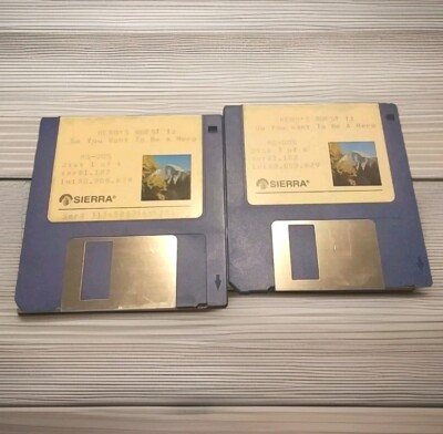 Hero's Quest: So You Want to Be a Hero (PC, 1989) 3.5  Floppy Disks 1 And 3 ONLY