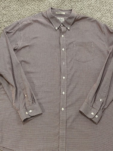 Camicia LL Bean uomo XXL rossa a quadri manica lunga - Foto 2 di 7