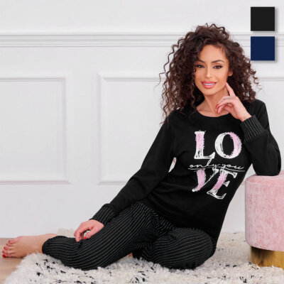 Pigiama donna Oronero in Caldo cotone OD1057 K926