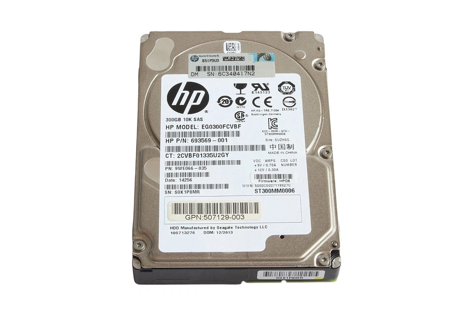 HP EG0300FCVBF 10k HDD SAS Festplatte 2.5" 300GB /  693569-001
