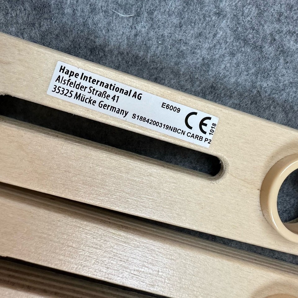 Hape Quadrilla Marble Run Replacement Parts Straight Wooden Track x 4