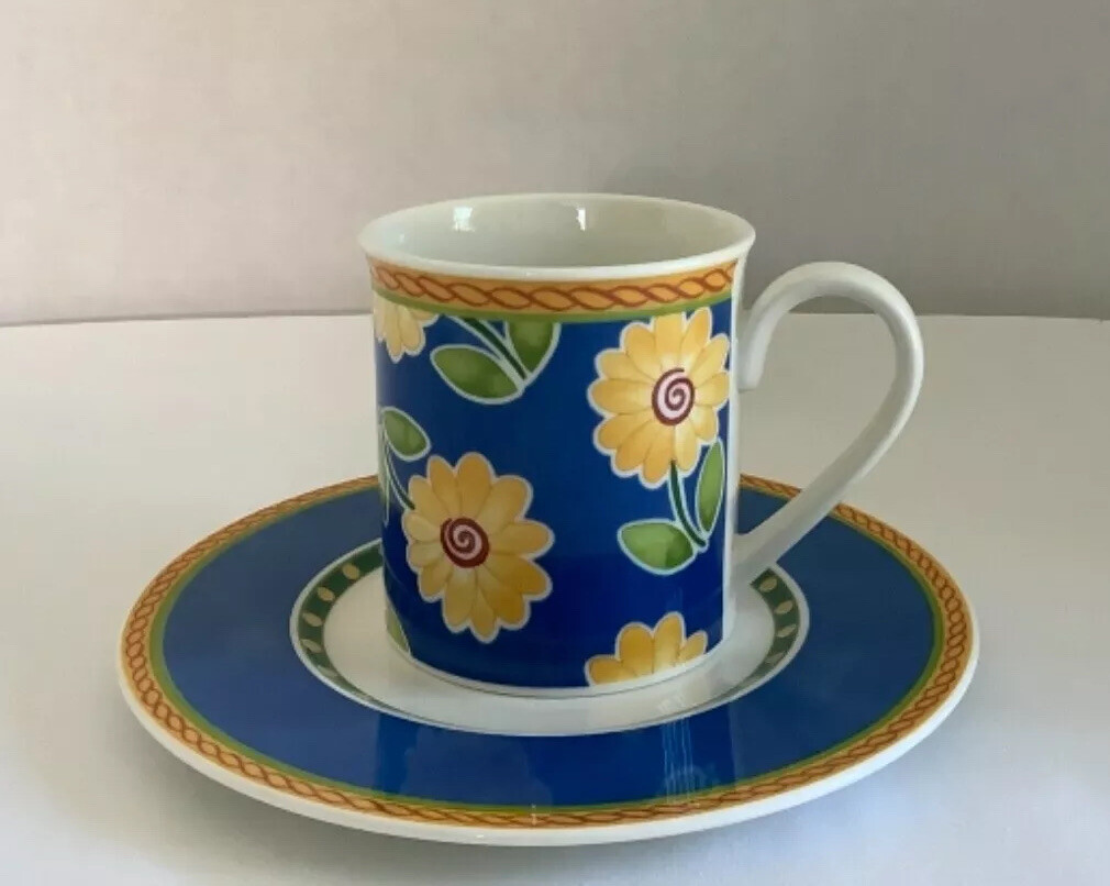 Villeroy Boch “Twist-Clea” Fine Vilbo China Mug & Matching 6 Villeroy Boch “Twist-Clea” Fine Vilbo China Mug & Matching 6