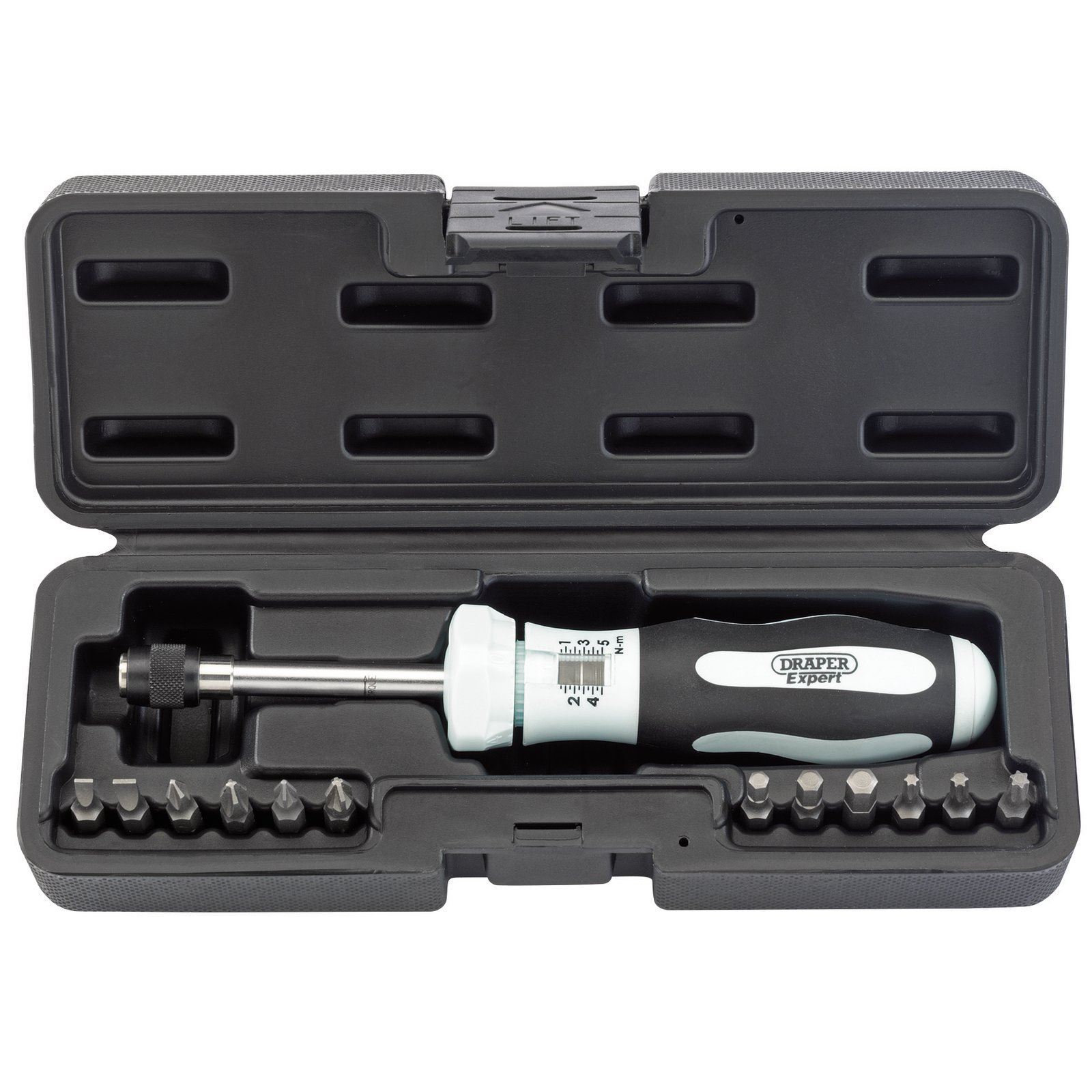 Draper Expert 75170 Torque Screwdriver 1-5 Nm Wrench Hand 1/4"" Dr Driver Hex