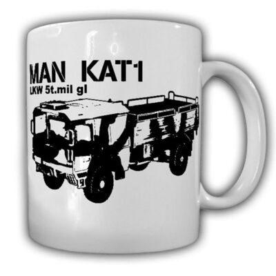 Tasse MAN Kat 1 BW LKW 5t mil gl 5 Tonner 4X4 LKW Versorger Transport #18534