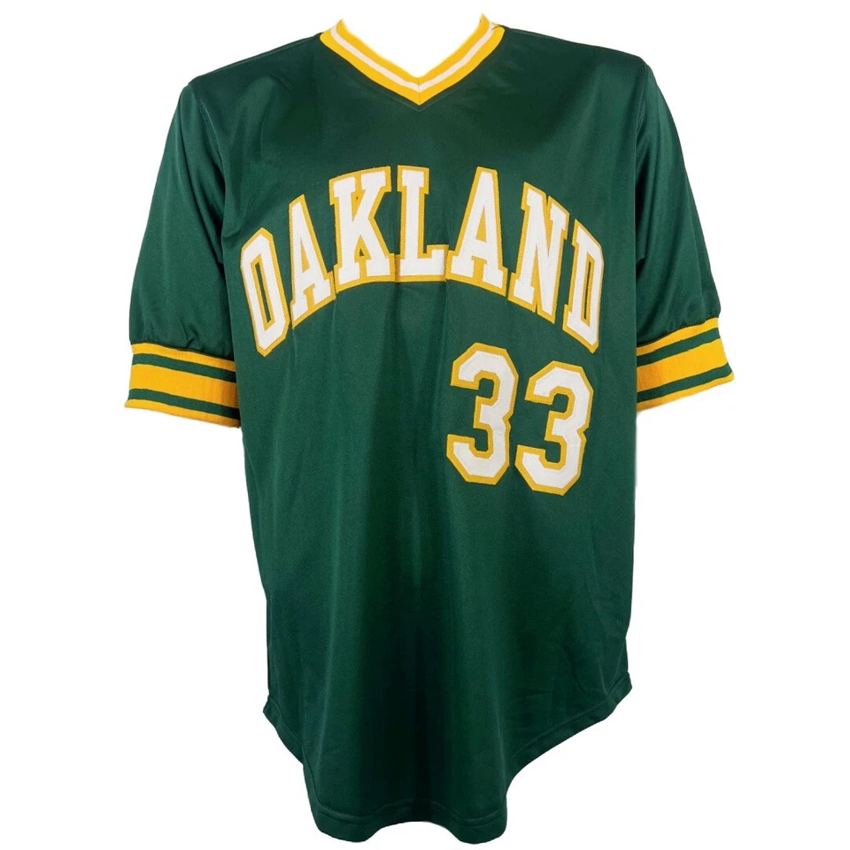 Jose Canseco autographed signed STAT jersey MLB Oakland Athletics JSA COA - Image 3 of 4