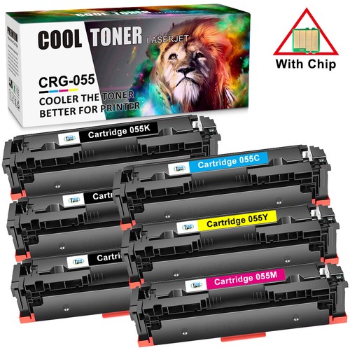 Toner Cartridge For Canon 055 055H Color ImageCLASS MF741cdw MF743cdw MF745 Lot - Picture 20 of 29