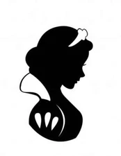 Vinyl Decal for Window  - Snow White, Silhouette (Disney)