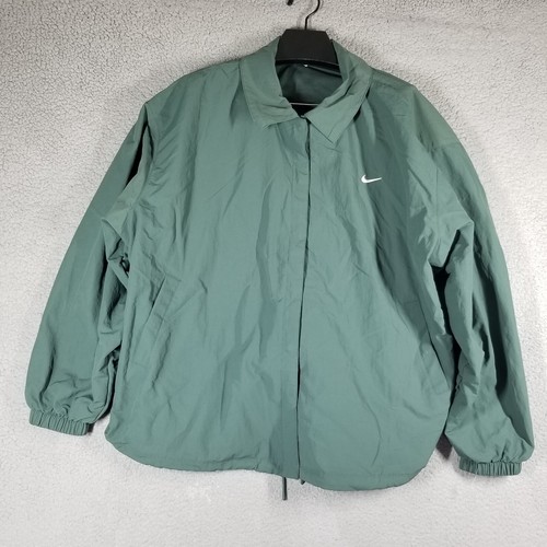 Nike Sportswear Essential Women 2X Oversized UV Woven Coaches' Jacket FV7560-338 - Picture 2 of 11