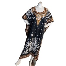 SANT  JEWELS ONE SIZE WOMEN'S AFRICAN STYLE PRINT KAFTAN