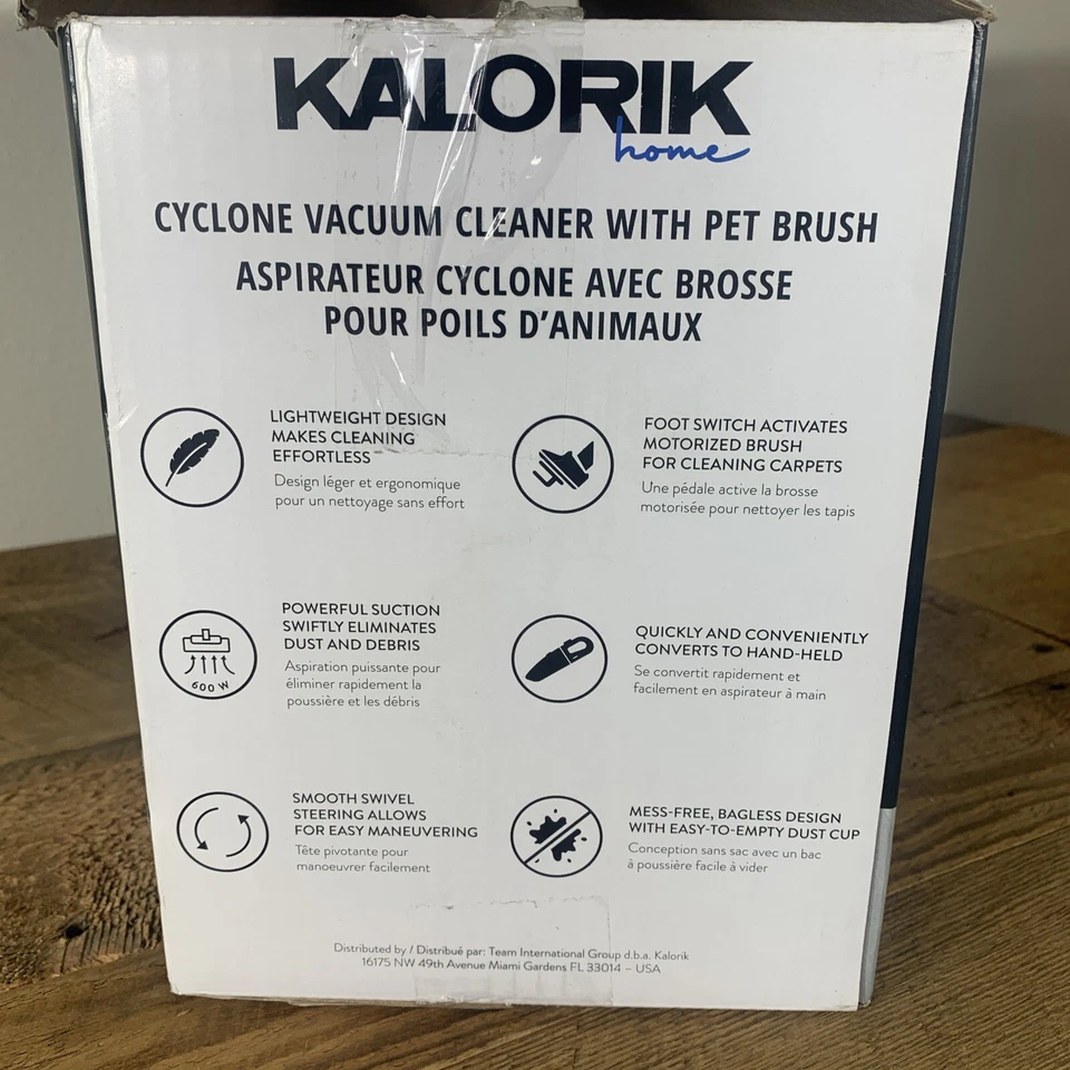 NEW Kalorik Home Cyclone Vacuum Cleaner with Pet Brush VC 46599 GR - Image 3 of 4