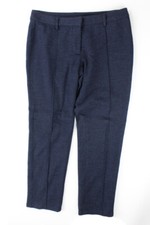 Tommy Hilfiger Navy Straight-Leg Seamed Dress Pants 6