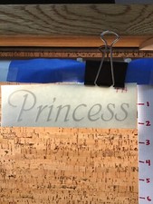 Princess Text - White -Vinyl Decal Sticker -Y7-2-474