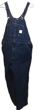 Carhartt R07 DST Bib Overalls Men -Tag 42x28 Meas. 42x28.5 Denim Farm Unlined