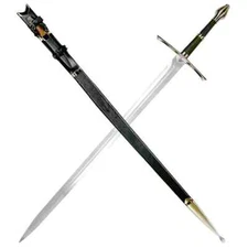 Medieval Strider Sword with Knife In The Scabbard for Display - Overall 47.4"