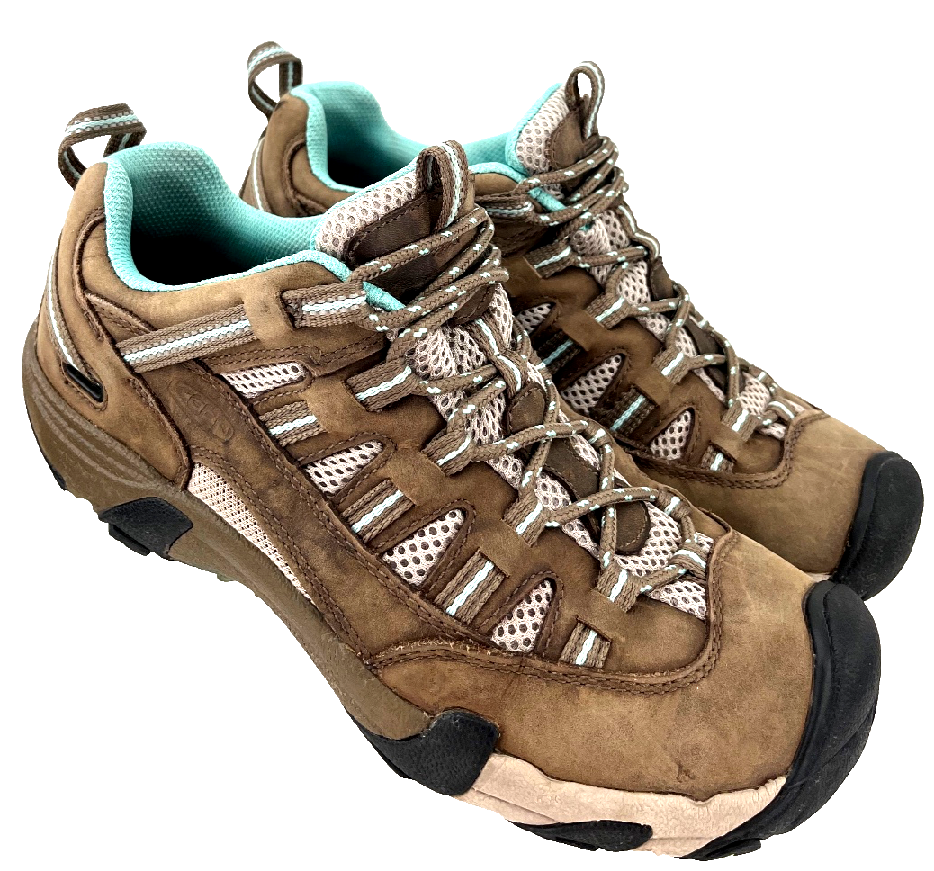 Scarpe da ginnastica KEEN Alamosa stringate basse in pelle marrone trail escursionismo donna 9