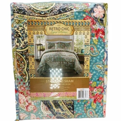 Retro Chic Gypsy Collection Gabby Standard Sham 20" x 26" New In Package - Picture 2 of 6