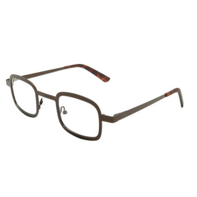 Brille, Lesebrille Herren Damen Gestell Metall kupferfarben The Doc