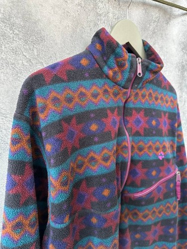 Jack Wolfskin "For People in Action" Polarsystem Vintage 90s Fleece Sweater USA - Picture 4 of 13