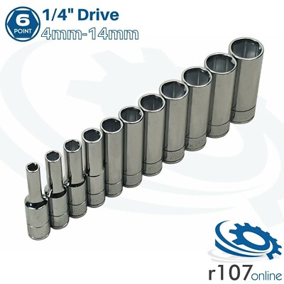 Blue Point 1/4'' tiefer Steckschlüsselsatz 4 mm-14 mm - wie von Snap On verkauft