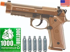 Airsoft Pistol Umarex Beretta M9A3 Full Auto CO2 Blowback +1k Bulldog BBs +5xCO2