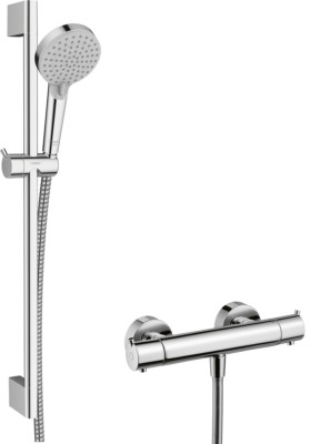 Hansgrohe Vernis Blend Dusche Aufputzsystem 100 Vario EcoSmart 26960000 .