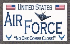 Air Force - No One Comes Close - Magnetic Car Sign - 6 inches X 3.75 inches