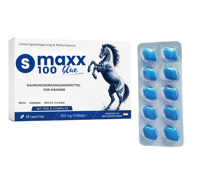 Original MAXX 100 Blue Männer hochdosierte Lustpillen Erektion Libido Ausdauer