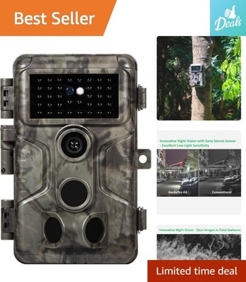 A3 Wildlife Camera - Capture 48MP Photos & 1296P Videos with Flexible Settings
