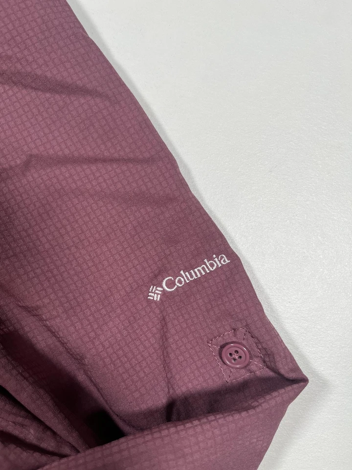 Рубашка женская Columbia средняя бордовая универсальная защита с длинным рукавом для походов - Изображение 4 из 4