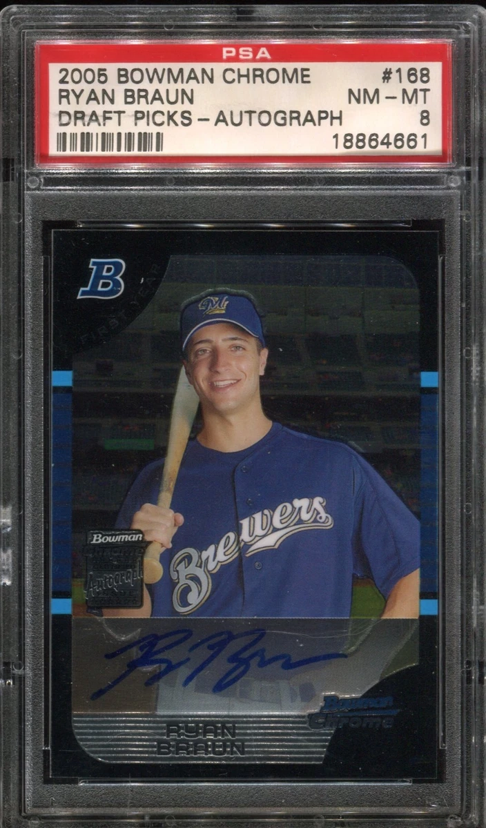 Ryan Braun Milwaukee Brewers Baseball Autographed Sports Trading 