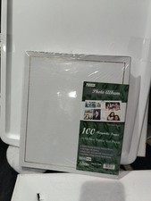 NEW Pioneer Photo Album Book 100 Magnetic Pages White 3 Ring Photo Safe Binder