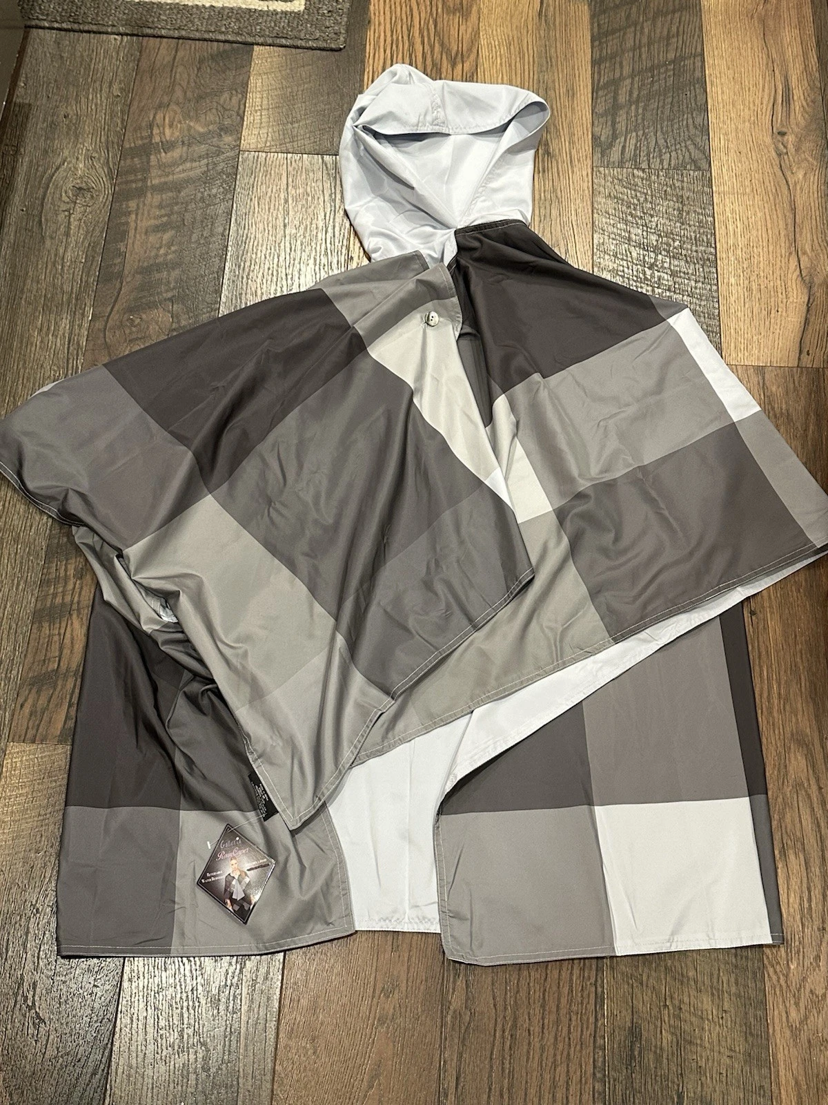 RainCapes Women's Brown & White Plaid Hooded Reversible Rain Poncho Cape
Opens in a new window or ta