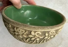 Red Wing Pottery Embossed Daffodil Brushware Planter 5.5” Bowl Vintage