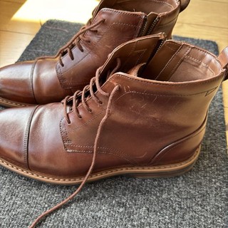 Clarks Men's Aldwin Cap Mid Tan Leather Boots size 8 G