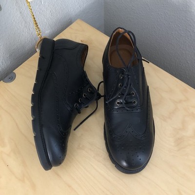 Vince Camuto Warble Wingtip Oxford Shoes Little Big Boy's size 5.5 Black NEW