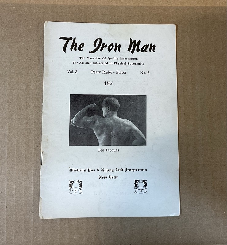 Vintage Antique The Iron Man Magazine Bodybuilding Physical Physique Vol.3 No.3