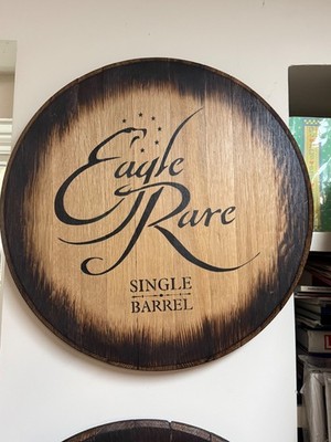 Eagle Rare Kentucky Straight Bourbon Whiskey Barrel Head Wall Art   21'