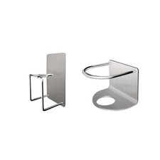 Wall Mounted Stainless Steel Toothbrush Holder Organizer with Toothpaste Storage