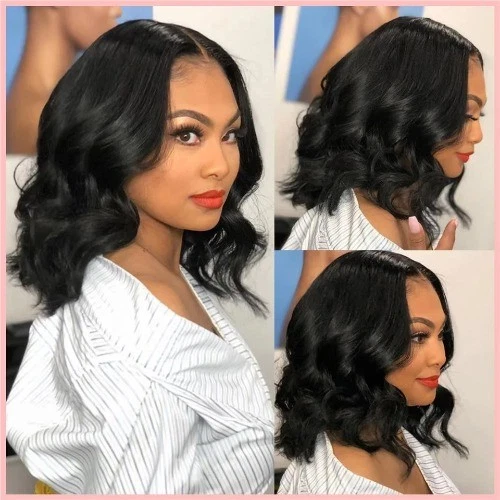 12A Peruvian Short Inch BodyWave Bundles HairExtensions Virgin Hair 1/3/4 Bundle — 第 2/4 张图片