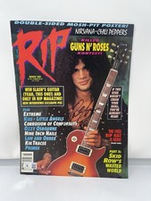 Slash Signed 1992 Rip Magazine Cover Beckett COA Guns N Roses Saul Hudson