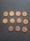 11 Rare Vintage 1926 D Lincoln Wheat Pennies