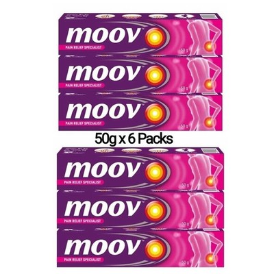 Moov Fast Pain Relief Cream With Nilgiri Oil 50g pack  6 Ayurvedic Ointment