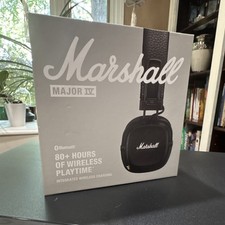 HARDLY USED Marshall Major IV Wireless Bluetooth Headphones Black