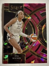 2024 Panini Select WNBA - Premier Level A'ja Wilson #158 Pink Ice Prizm
