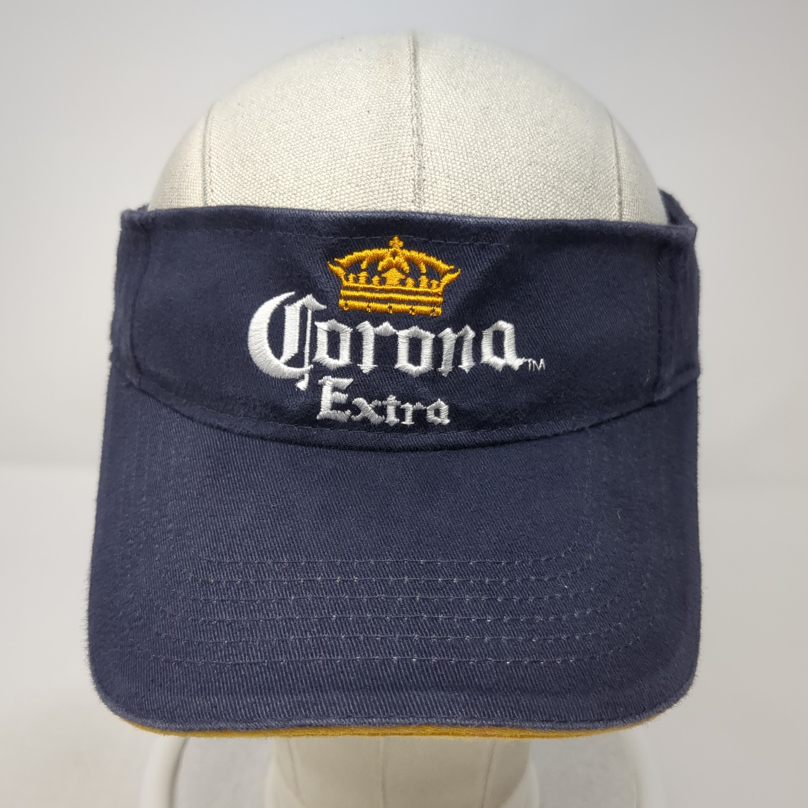 Corona Extra Strapback Visor Hat Blue One Size Em… - image 2