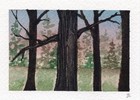 ACEO Original Watercolor Painting Trees Forest Nature Self-Love Dance Ballet — photo 1