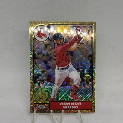2022 Topps Chrome Silver Pack gold  Mojo Refractor #T87C-12 CONNOR WONG Red Sox