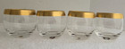 VINTAGE DOROTHY THORPE 12 OZ. MID CENTURY THICK GOLD BAND ROLY POLY GLASSES S/4 — photo 5