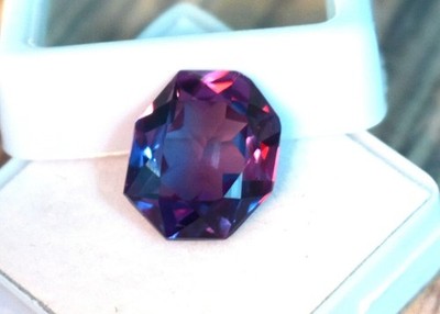 Natural Alexandrite Certified Rare Color Changing 10.36 Ct Fancy Cut Gemstone