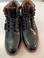 New Steve Madden Mens Chukka Boots P-Bleekr Black Sz. 8 Lace Up Ortholite  NICE!
